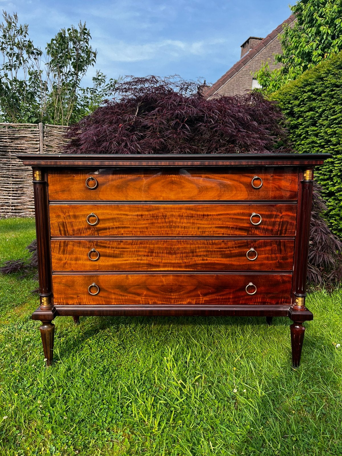Belle commode/comode ancienne en acajou, Enlèvement
