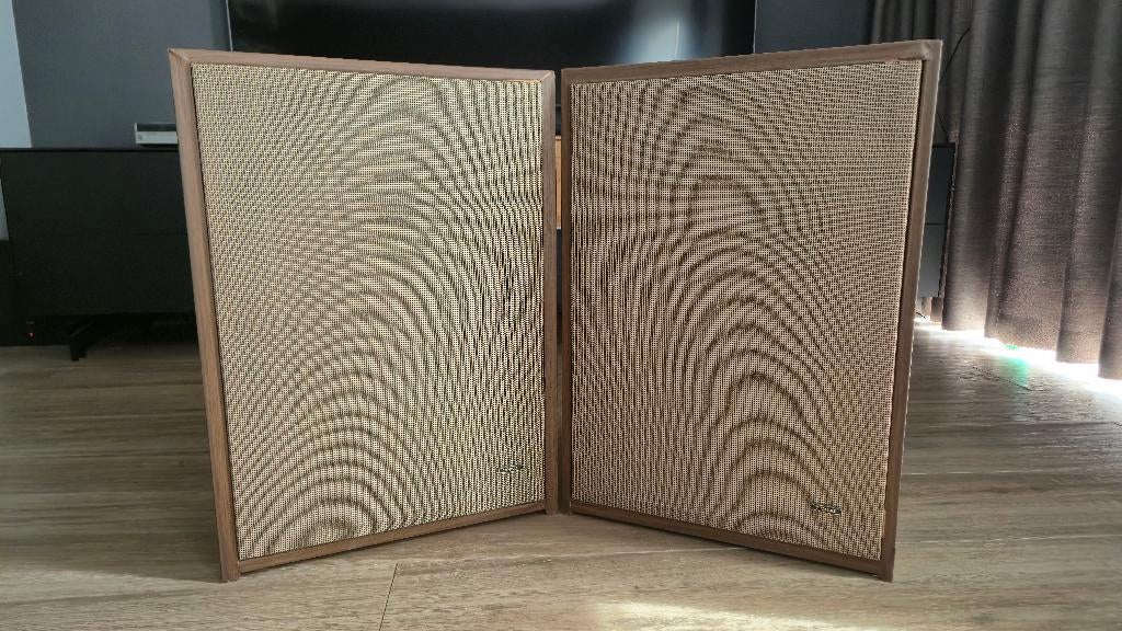 Coral vintage speakers Japan 3-weg perfect werkend, Audio, Tv en Foto, Luidsprekerboxen, Gebruikt, Front, Rear of Stereo speakers