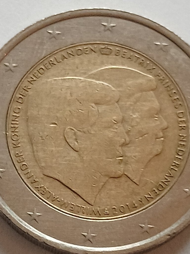 Piéce commémorative des Pays bas 2014, Timbres & Monnaies, Enlèvement ou Envoi, Autres pays, 2 euros