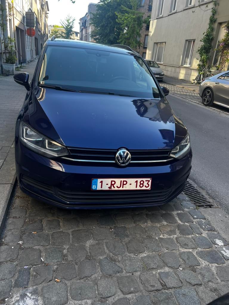 Volkswagen Touran, Auto's, Euro 6, Blauw, 7 zetels, Parkeersensor
