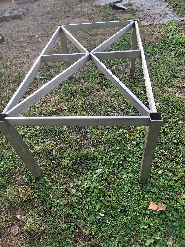 Tafel inox, Ophalen, Gebruikt, Inox Meubilair