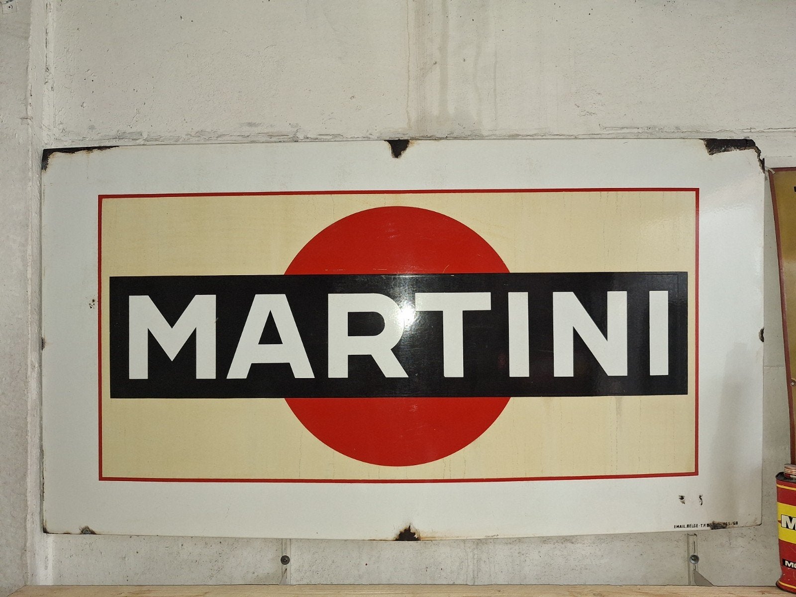 emailleborden Martini en Coca-Cola, Verzamelen, Ophalen, Gebruikt, Reclamebord