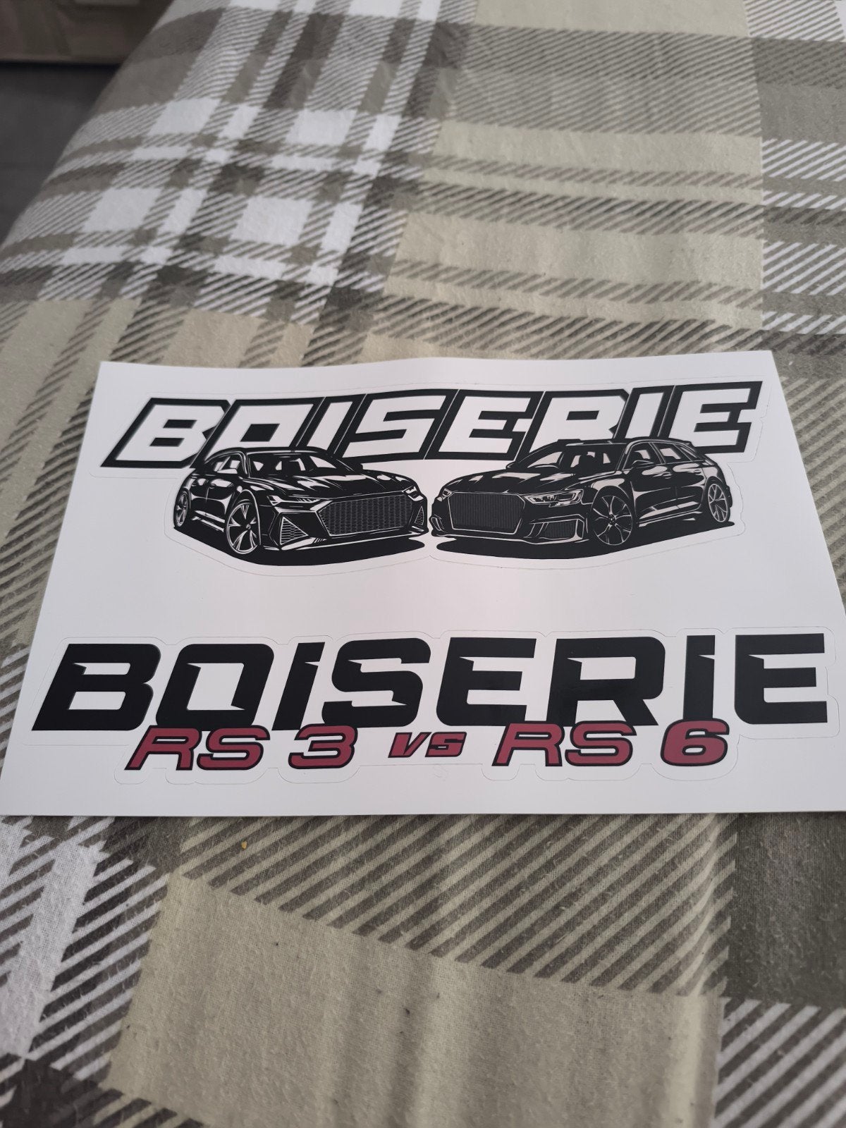 Stickers met houten lambrisering, Ophalen of Verzenden