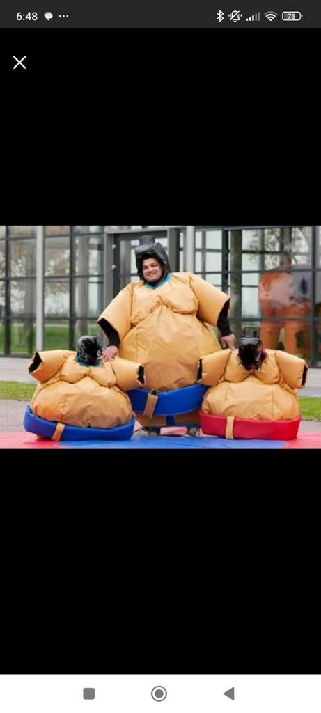 Costumes de sumo + tapis, Hobby en Vrije tijd, Ophalen