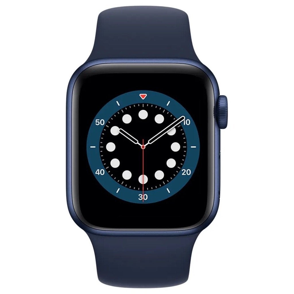 Apple watch serie 7 45 MM Wifi donker blauw bandje, Ophalen, Zo goed als nieuw, Apple
