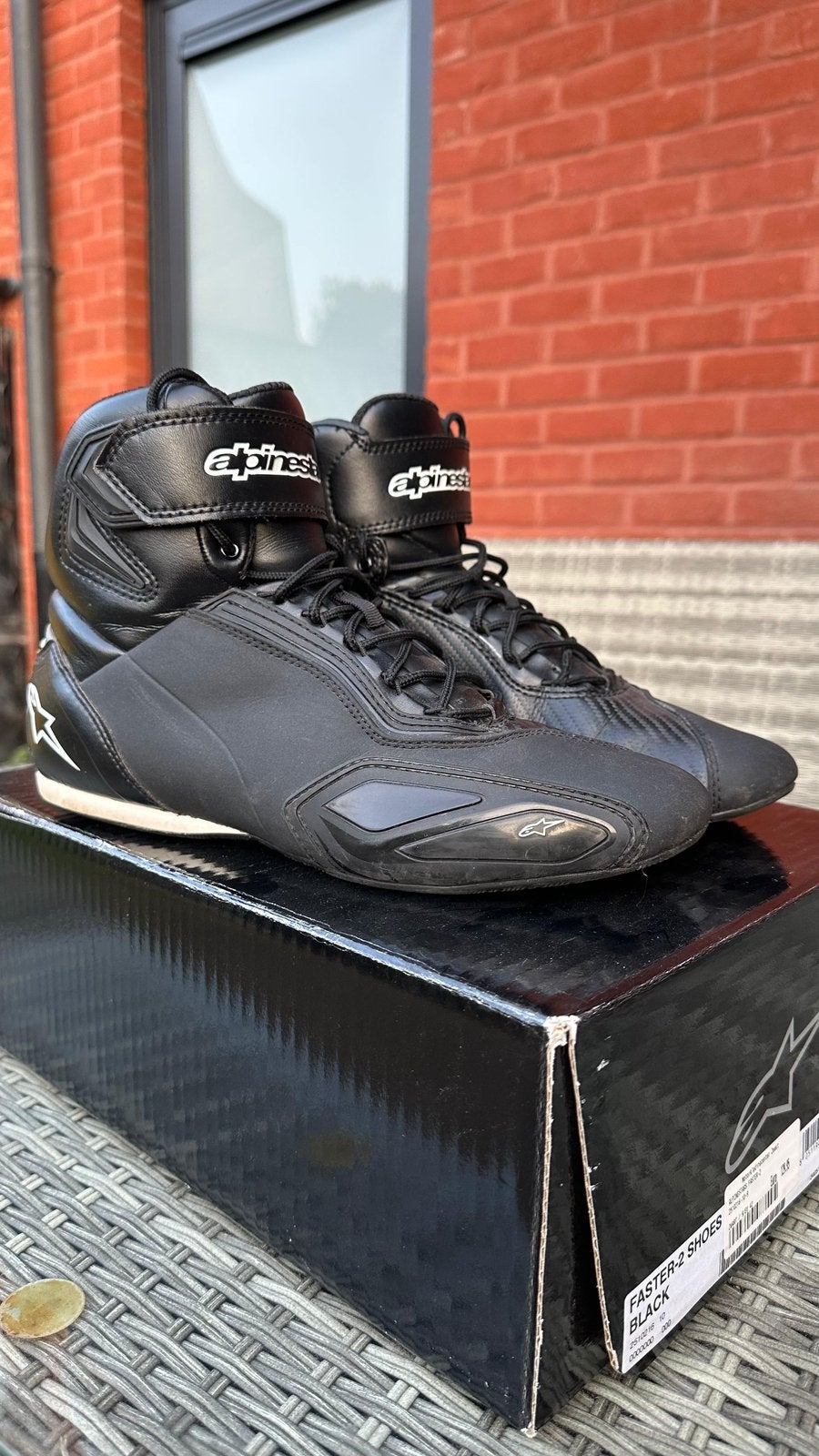Moto schoenen alpinestars maat 42, Motoren, Ophalen of Verzenden, Tweedehands, Heren, Laarzen