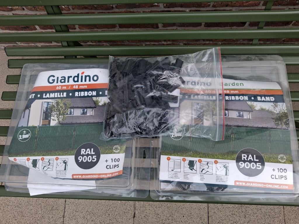 Clips voor tuin afsluiting 200st zwart nieuw, Tuin en Terras, Ophalen