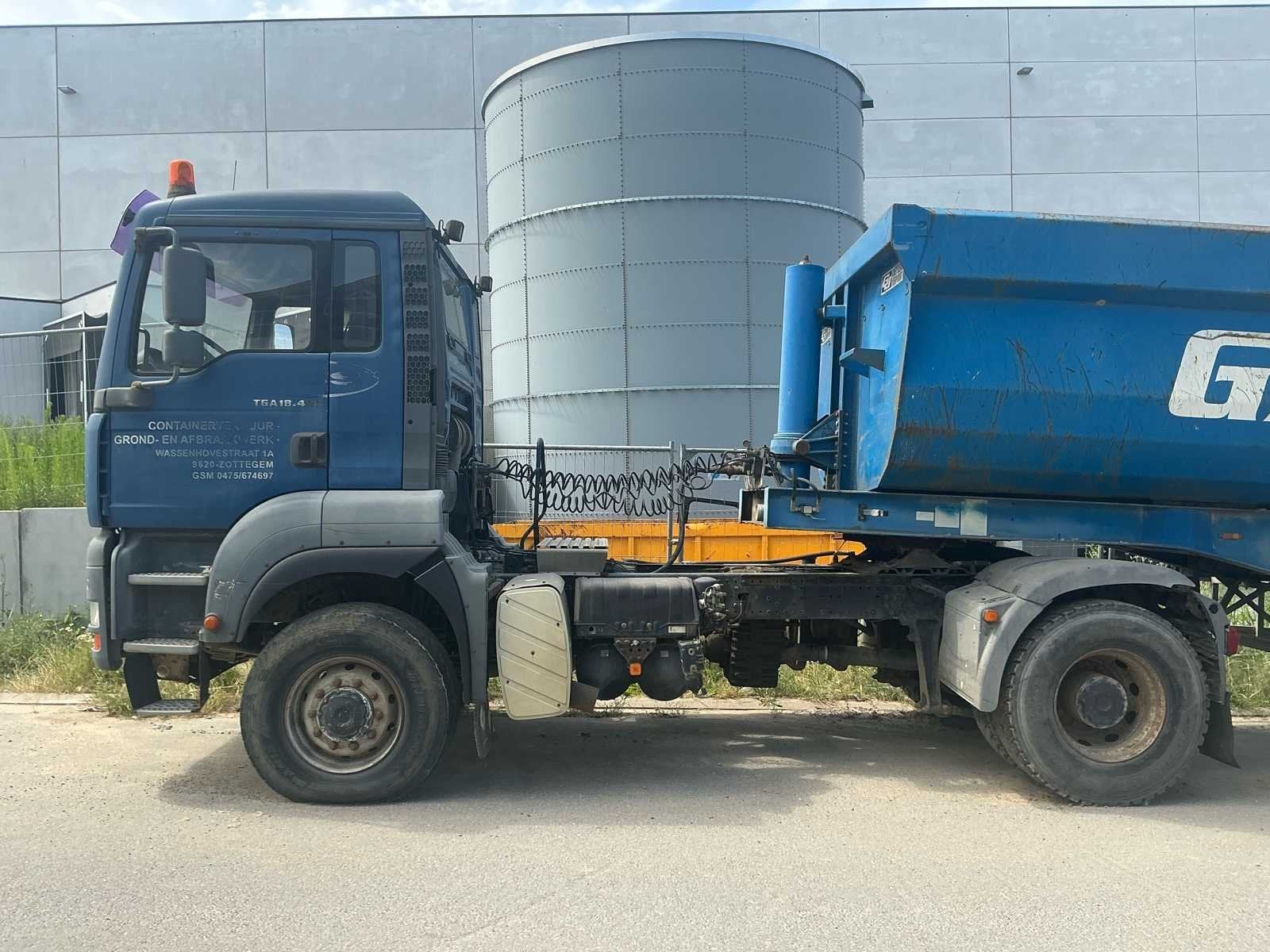 Camion TGA Man 2006 + REMORQUE SEMI-REMORQUE 2007 (LANGENDOR, Autos, Entreprise, Autres carburants, Achat, MAN