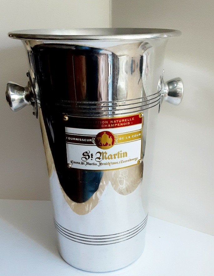 Vintage 1960´s Champagne ijsemmer St. Martin, Verzamelen, Wijnen, Zo goed als nieuw, Champagne, Frankrijk, Ophalen of Verzenden
