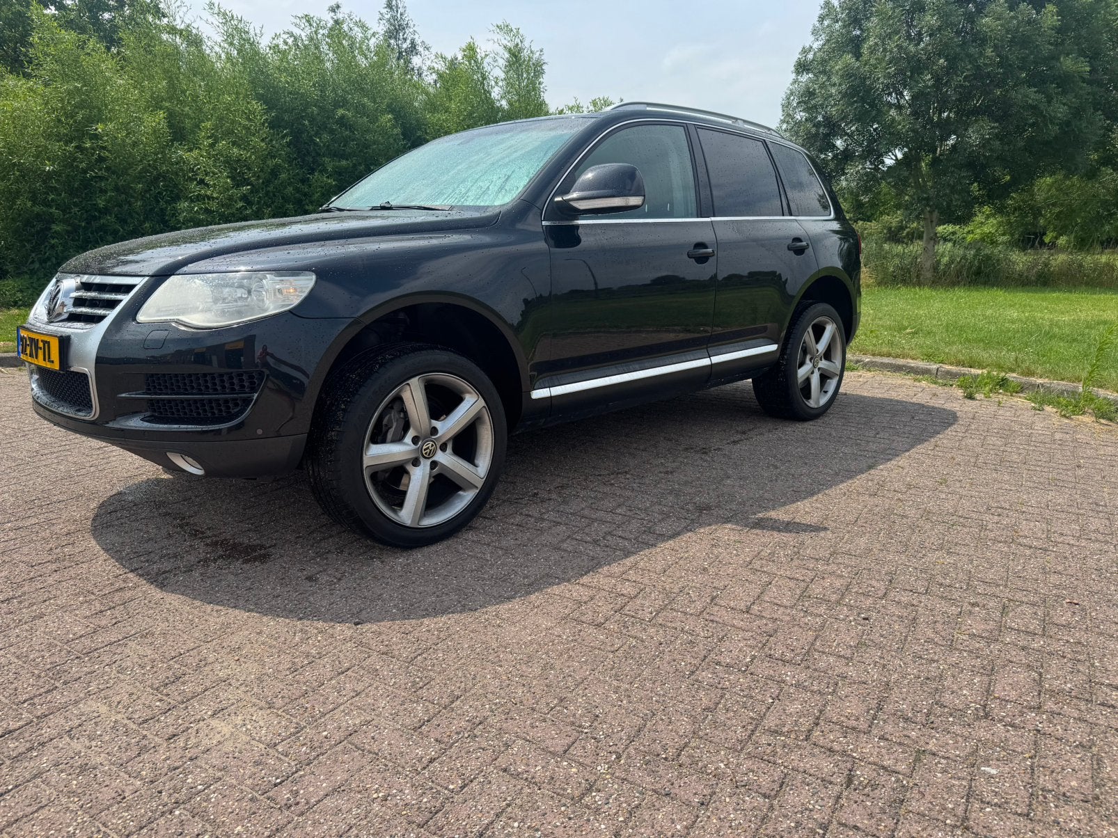 Volkswagen Touareg 3.6 206KW 4MOTION AUT 2007 Zwart, Autos, Volkswagen, Particulier, Touareg, Air conditionné automatique, Électrique