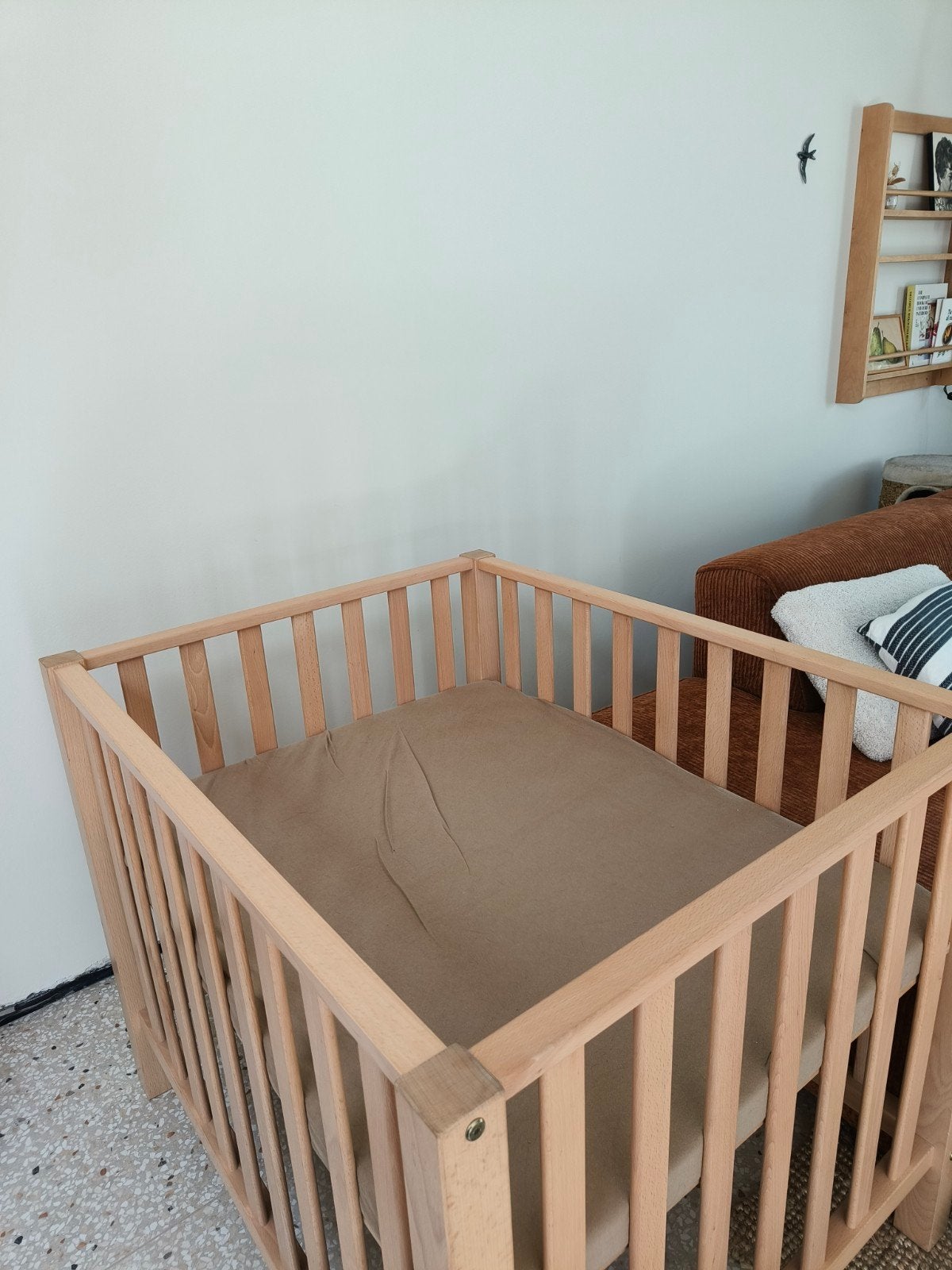Houten babypark met matras + hoes, Kinderen en Baby's, Babyparken, Ophalen