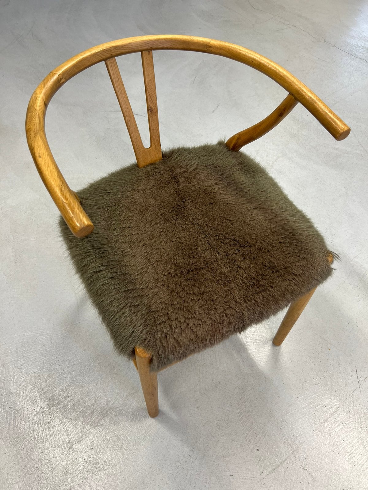 3 Chaises type wishbone, Ophalen, Gebruikt, Hout
