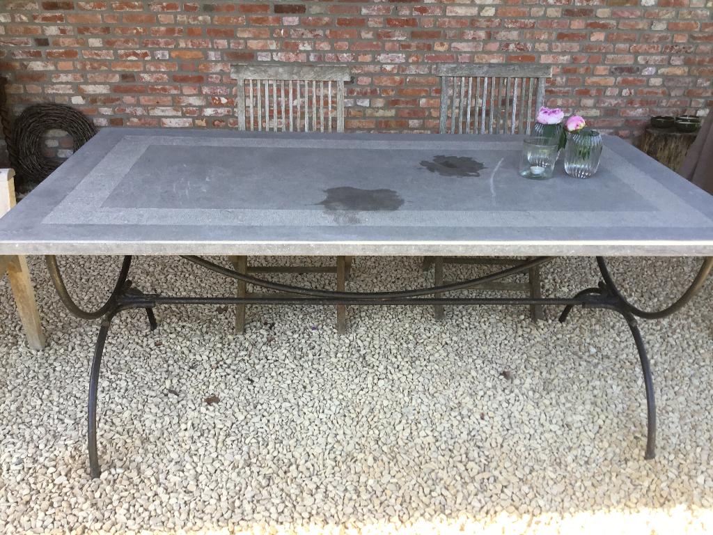 Tuintafel, Tuin en Terras, Tuintafels, Ophalen, Gebruikt, Rechthoekig, Overige materialen