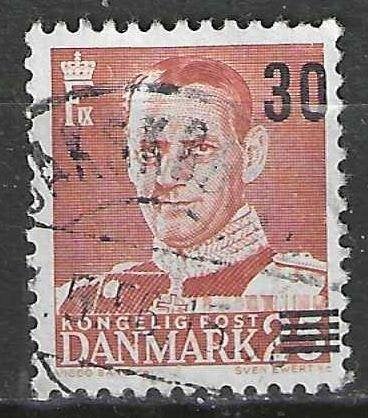 Danemark 1955/1956 - Yvert 364 - Roi Frédéric IX (ST), Envoi, Danemark, Affranchi