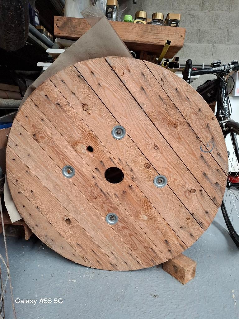 houten kabelhaspel, Ophalen, Zo goed als nieuw