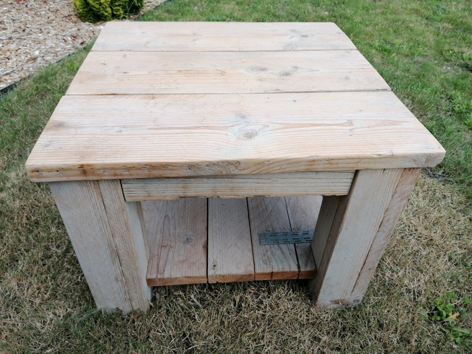 Bijzet tafeltje steigerhout, Huis en Inrichting, Ophalen