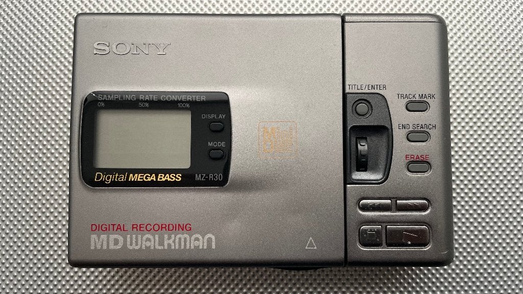 Sony MZ-R30 Minidisc Walkman, Enlèvement, Lecteur MiniDisc