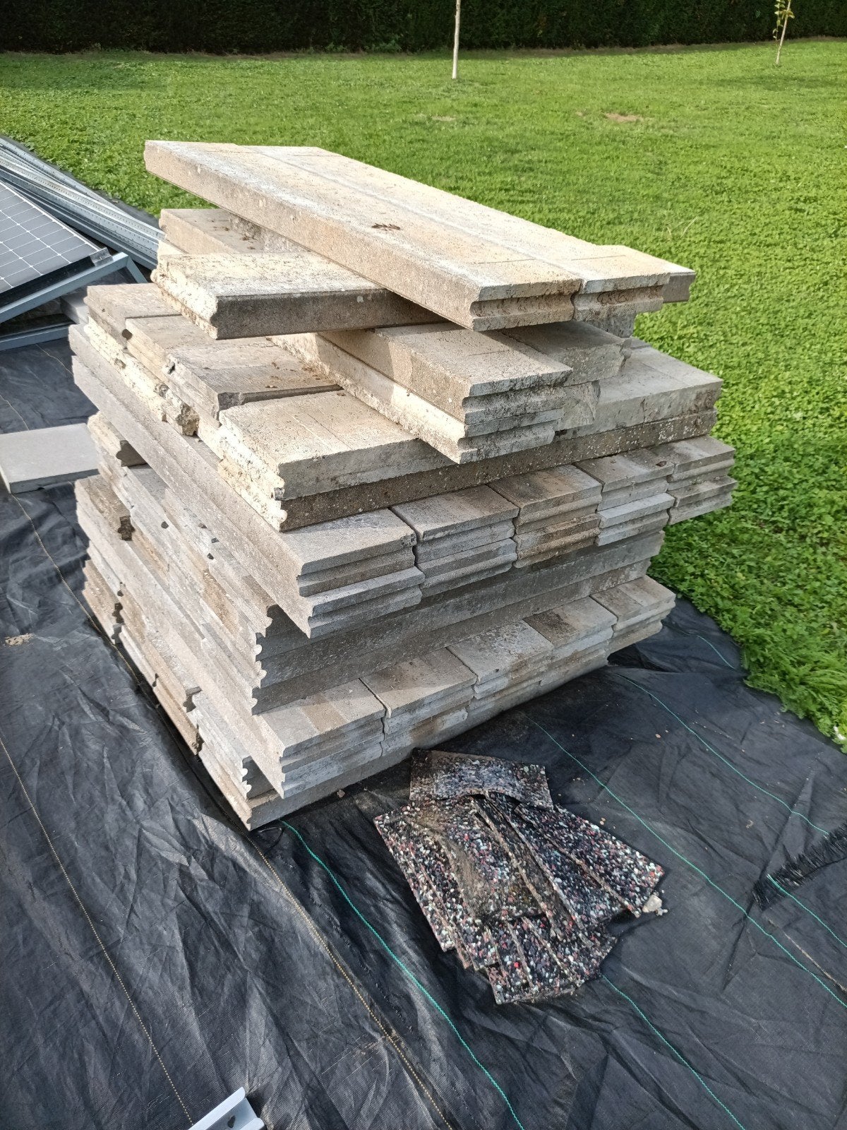 beton borduur 100x20x6 60+ lopende meter, Tuin en Terras, Ophalen, 100 tot 200 cm, Minder dan 25 cm, Beton