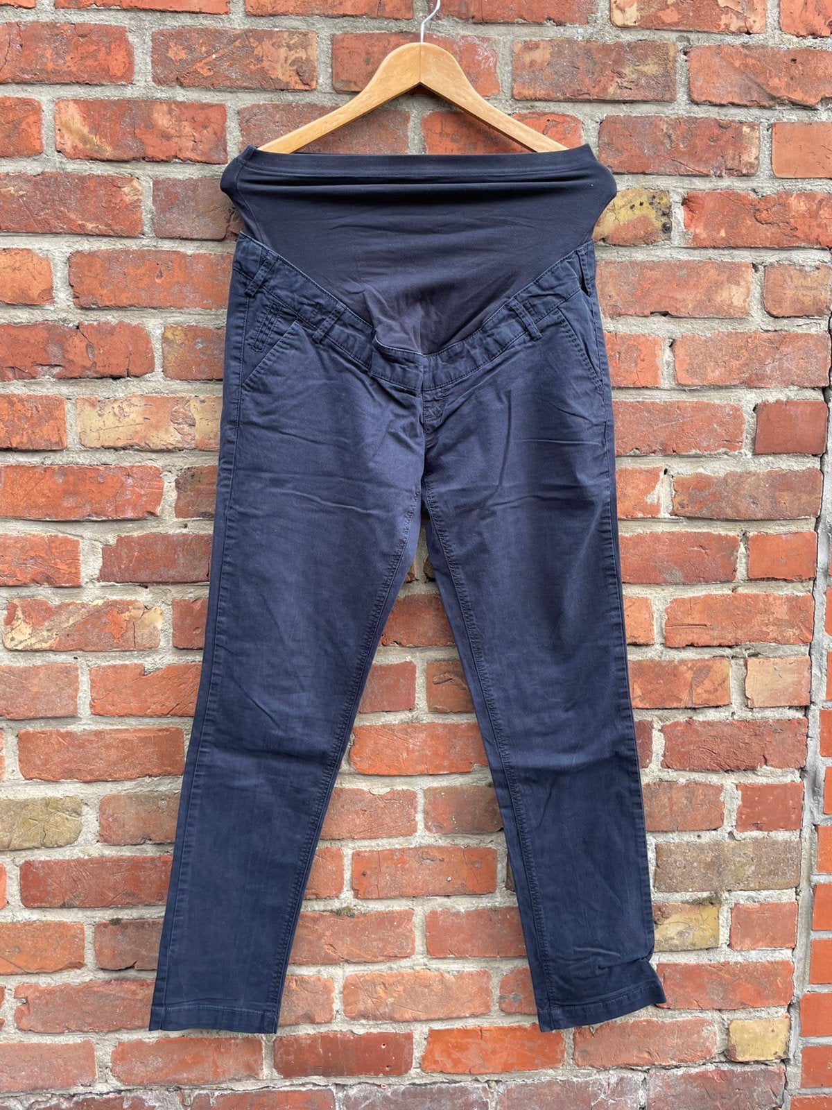 C&A Yessica - blauwe zwangerschapsbroek maat 36, Kleding | Dames, Zwangerschapskleding, Ophalen, Blauw, Maat 36 (S), Gedragen