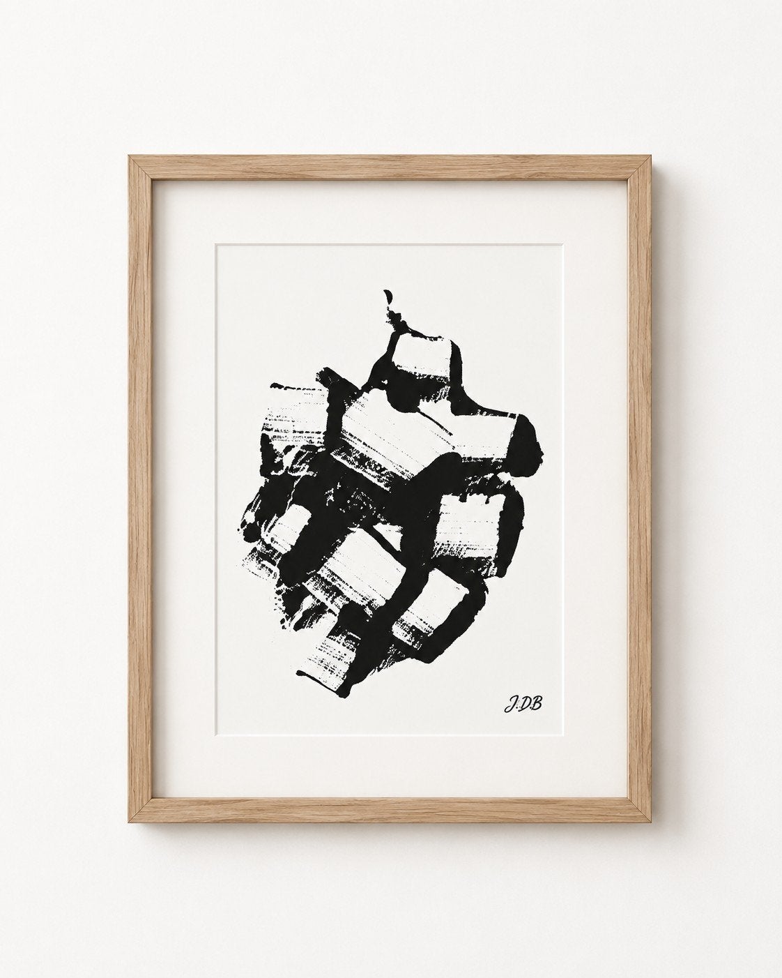 "Assemblage"Peinture acrylique sur papier à grain 21×29,7cm, Antiquités & Art, Art | Lithographies & Sérigraphies, Enlèvement