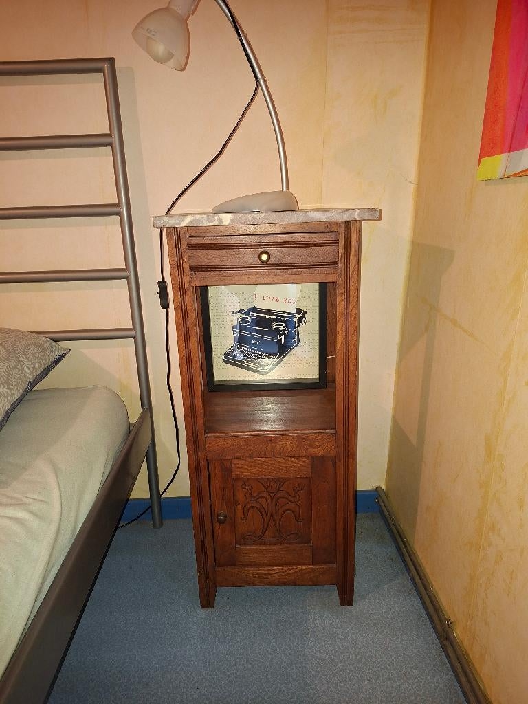 Anciennes tables de nuit, Maison & Meubles, 70 cm ou plus, Moins de 45 cm, Enlèvement, Utilisé