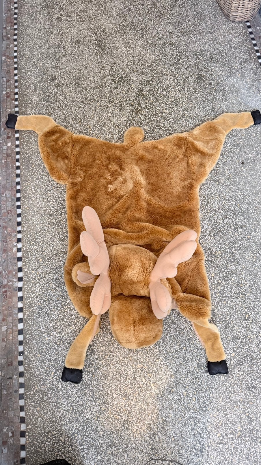 XL zalig knuffelkussen eland superzacht knus als nieuw., Ophalen, Zo goed als nieuw, Wasbaar