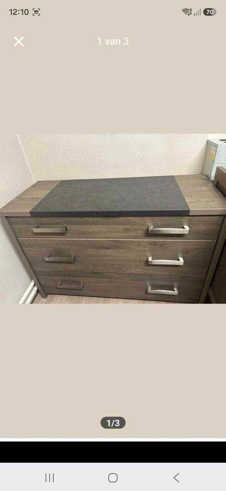 Commode kast, Ophalen