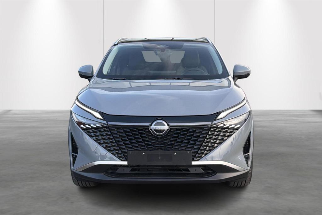 Nissan Qashqai Demo-Hybride-Aut-Pano-Coldpack-Carplay-Airco, Auto's, Stof, 1800 kg, 4 cilinders, Adaptive Cruise Control