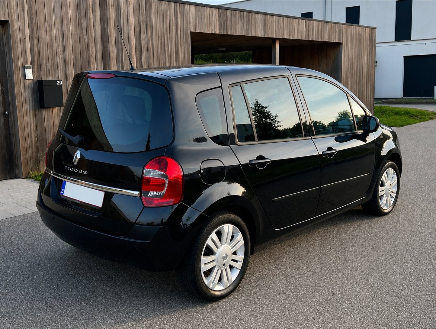 KM-15 975 !!! Automaat !!! Renault Modus !!!, Zwart, Parkeersensor, Zwart, Leder