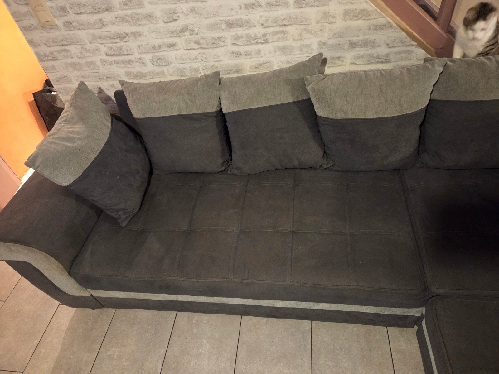 salon en U, Maison & Meubles, Enlèvement, Comme neuf
