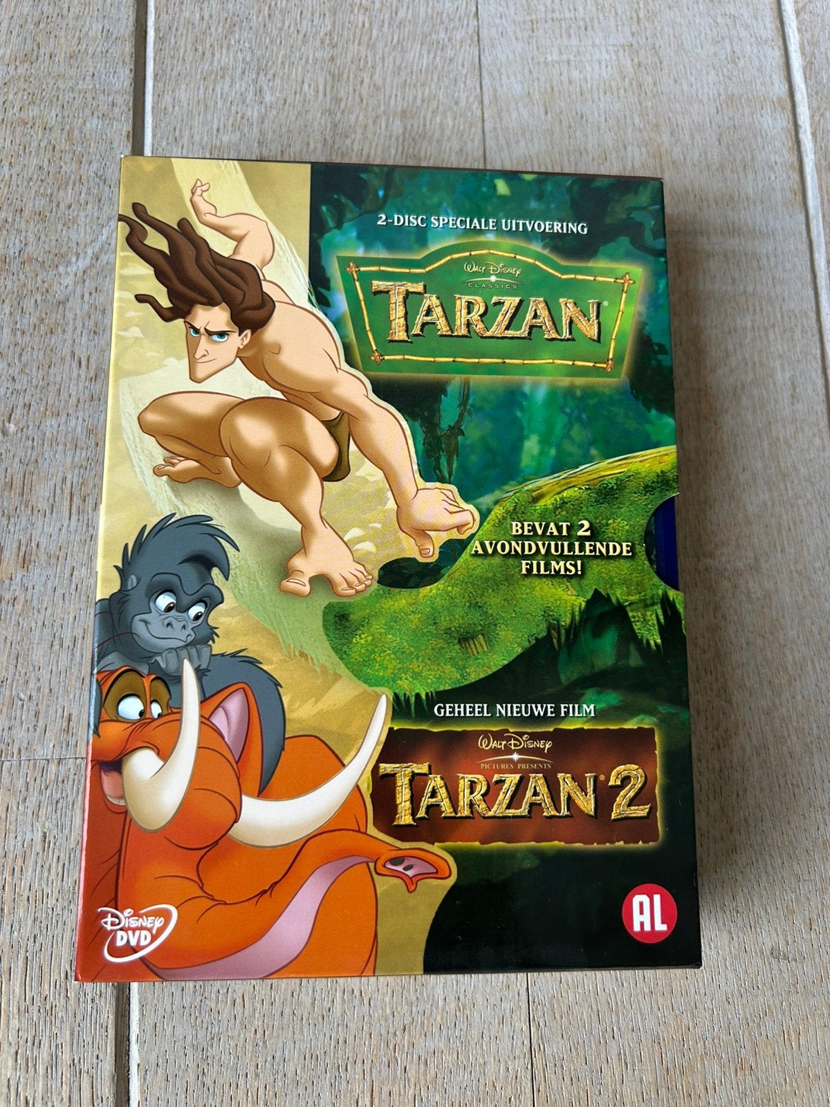 Tarzan 2DVD speciale uitvoering., Nederlands, Ophalen of Verzenden, Zo goed als nieuw, Nederlands