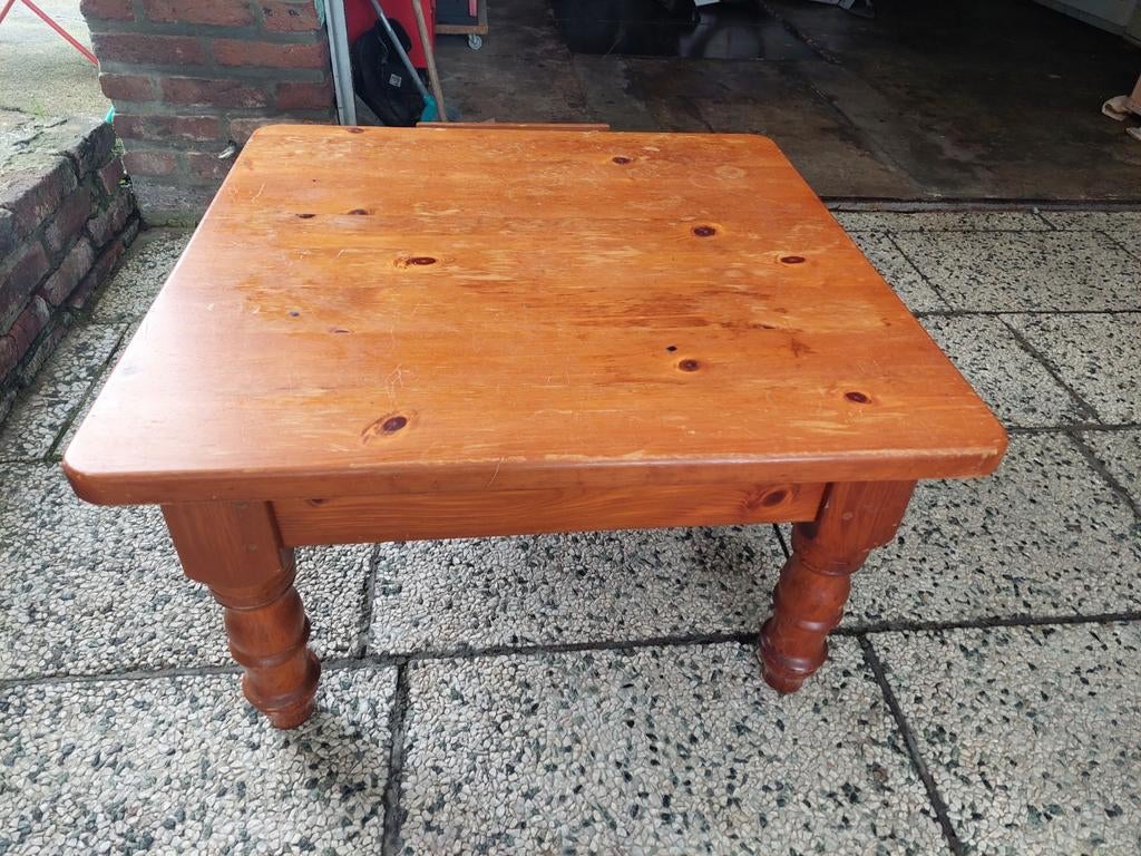 Houten tafeltje met laden te koop, Antiek en Kunst, Ophalen