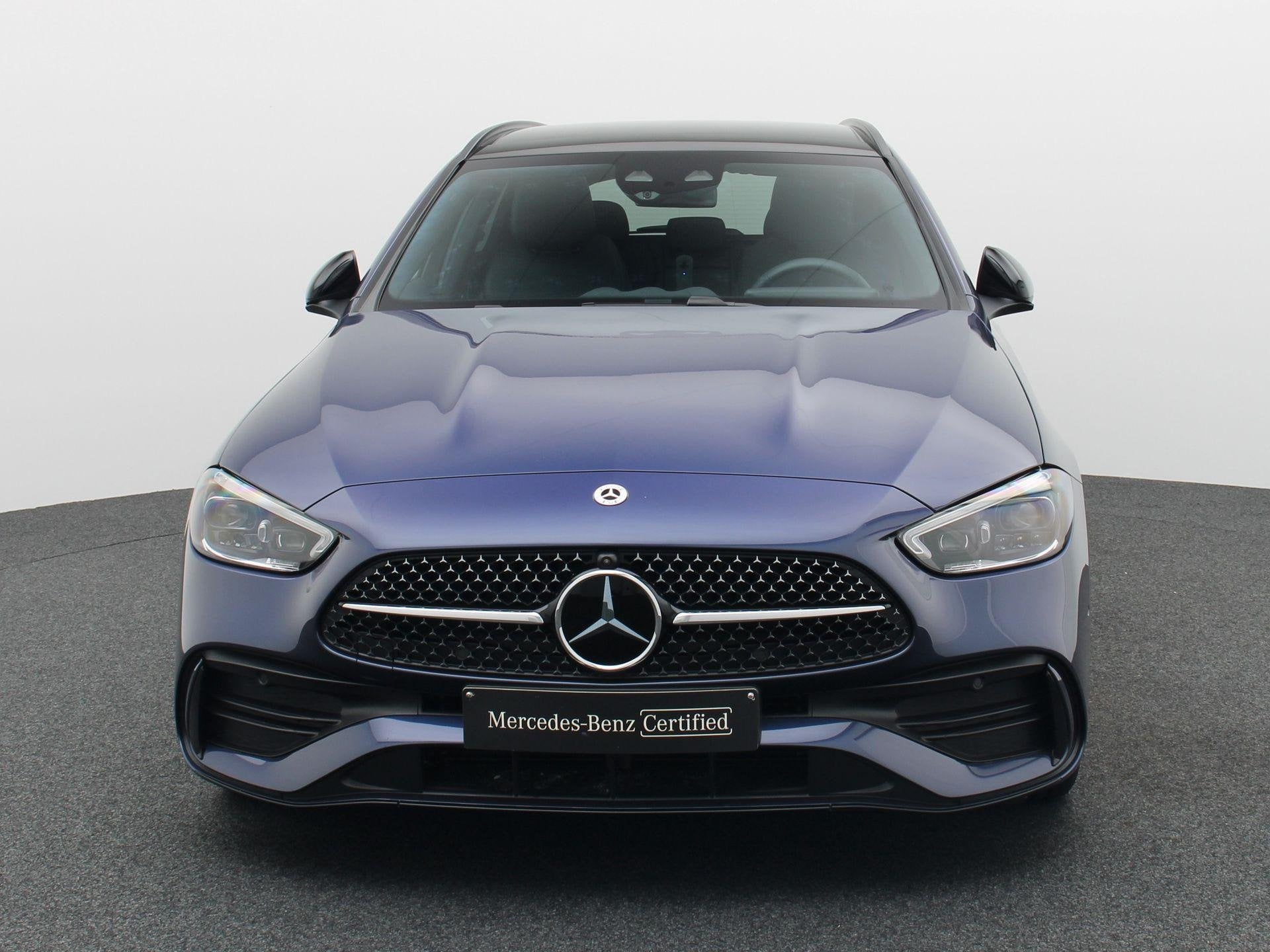 Mercedes-Benz C 300 de 4MATIC Break AMG Line + LEDER + PANO, Auto's, Automaat, 145 kW, Gebruikt, 4 cilinders