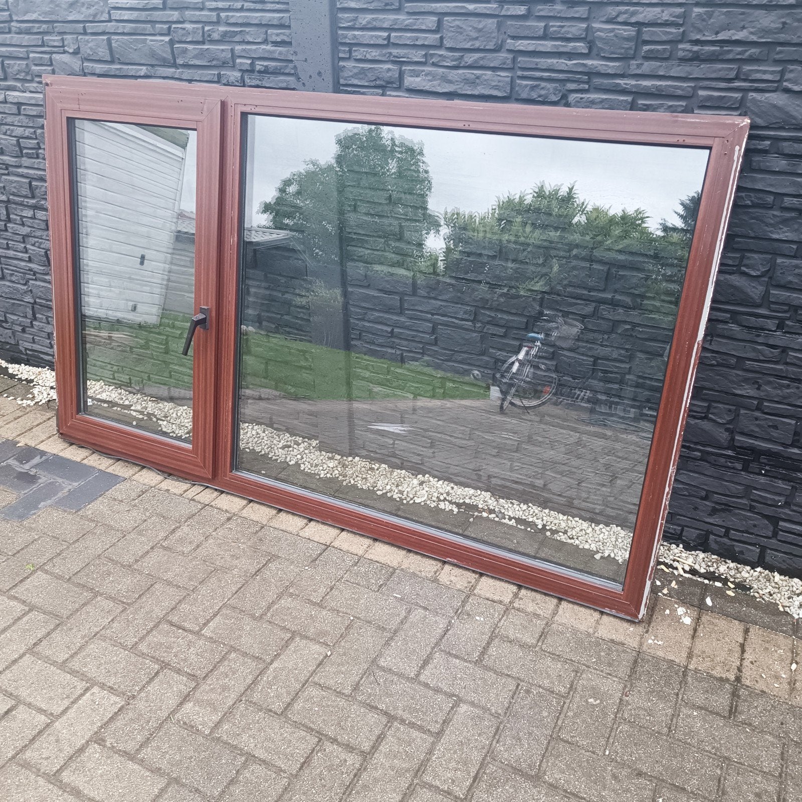 PVC raam met vliegenraam, Doe-het-zelf en Bouw, Ophalen