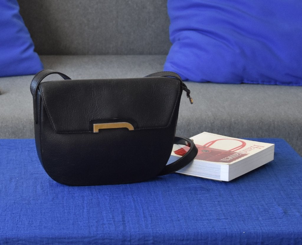 Delvaux Deluré in zwart leder - crossbody, ., Enlèvement, Utilisé, .