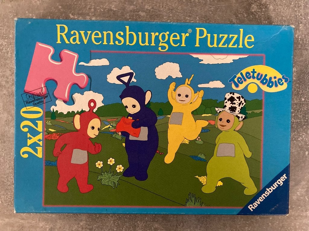 2 puzzels van de Teletubbies, Enlèvement ou Envoi, 10 à 50 pièces, Comme neuf