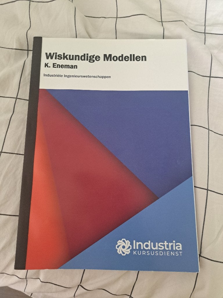 Wiskundige Modellen - Industrieel ingenieur, Enlèvement ou Envoi, Comme neuf, Enseignement supérieur