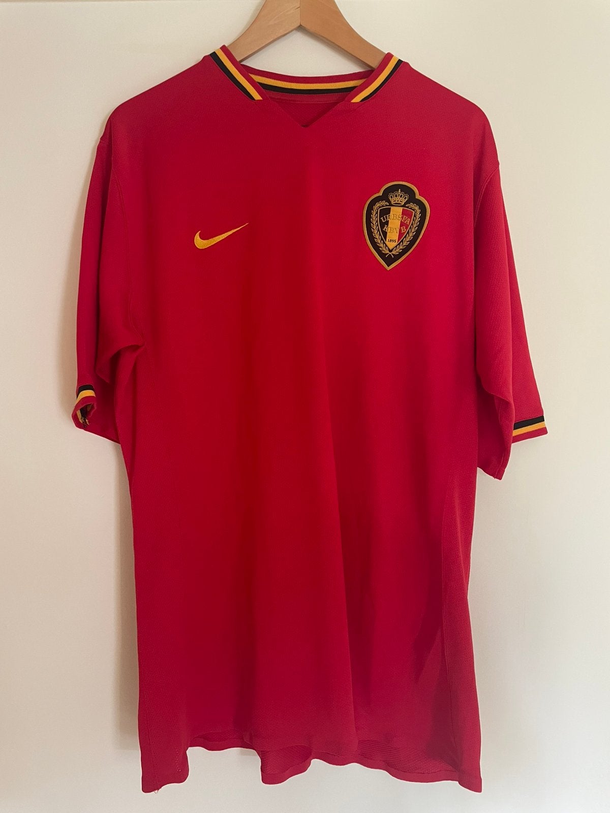 Rode Duivels shirt Nike rood XL 2006-2008, Sport en Fitness, Voetbal, Maat XL, Ophalen of Verzenden, Zo goed als nieuw, Shirt