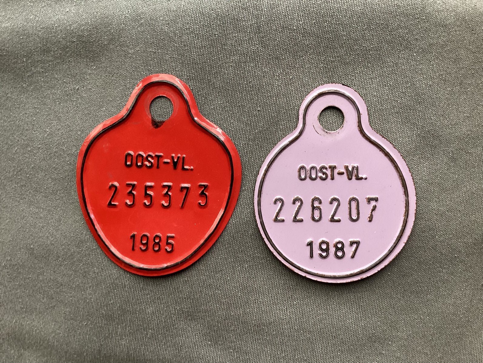 Plaques d'imposition pour vélos, Enlèvement ou Envoi