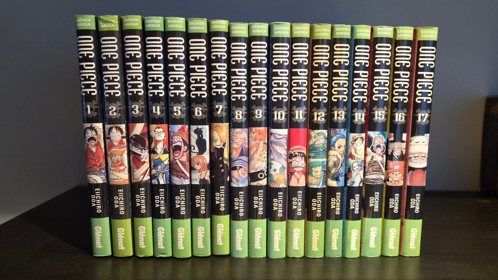 One Piece 1-17 Nederlandstalig, Livres, Enlèvement ou Envoi, Eichiro oda, Utilisé, Plusieurs comics