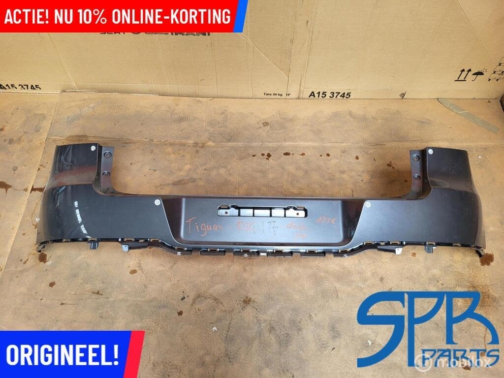 VW TIGUAN 5N0 FACELIFT ACHTERBUMPER LD7R BOVENSTE BUMPERHOES, Gebruikt, VOLKSWAGEN, Volkswagen, Ophalen of Verzenden