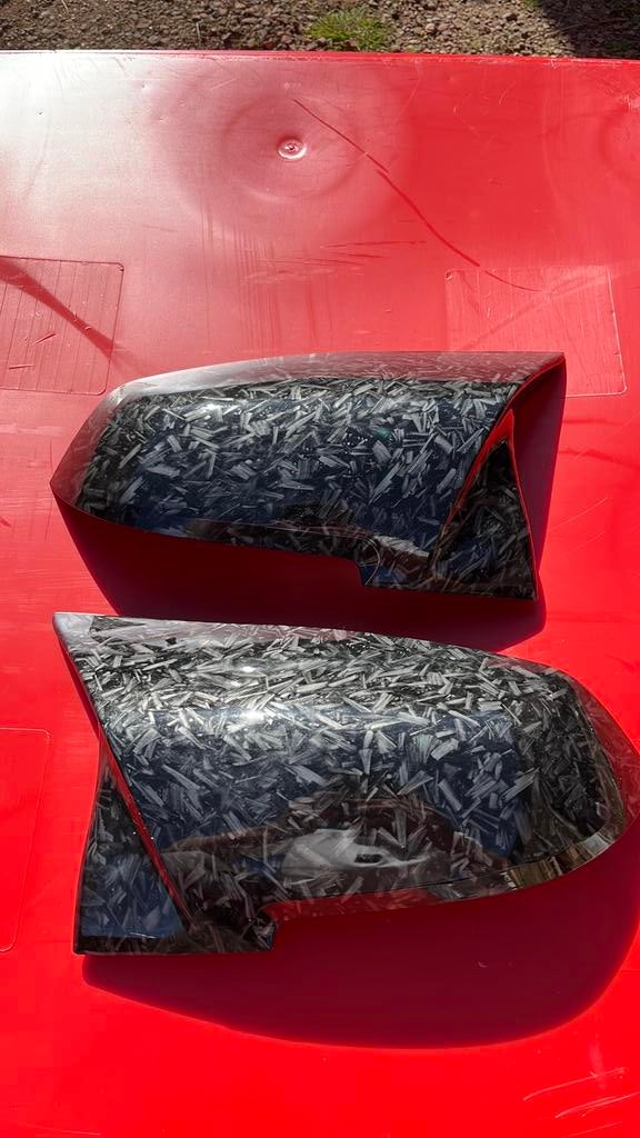 Bmw m forged carbon look spiegelkappen nieuw, Ophalen, BMW
