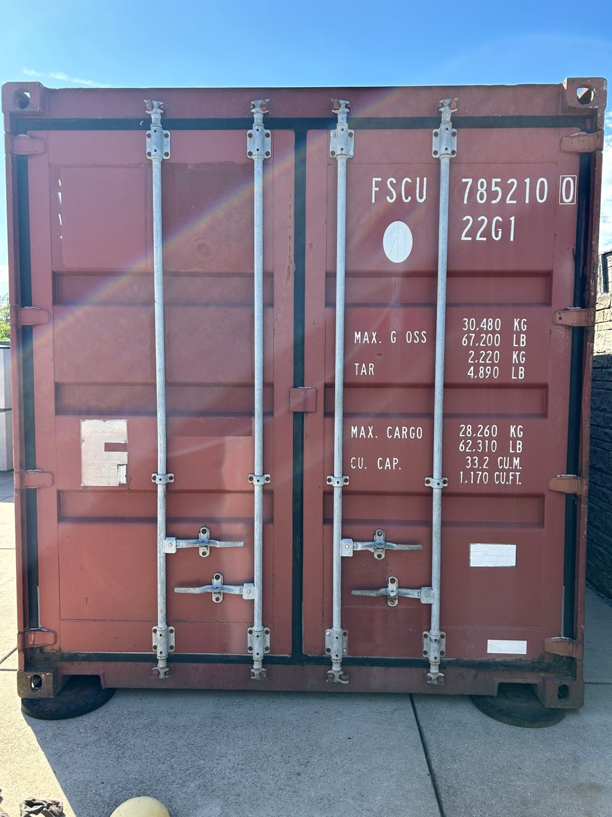 Zeecontainer, Enlèvement