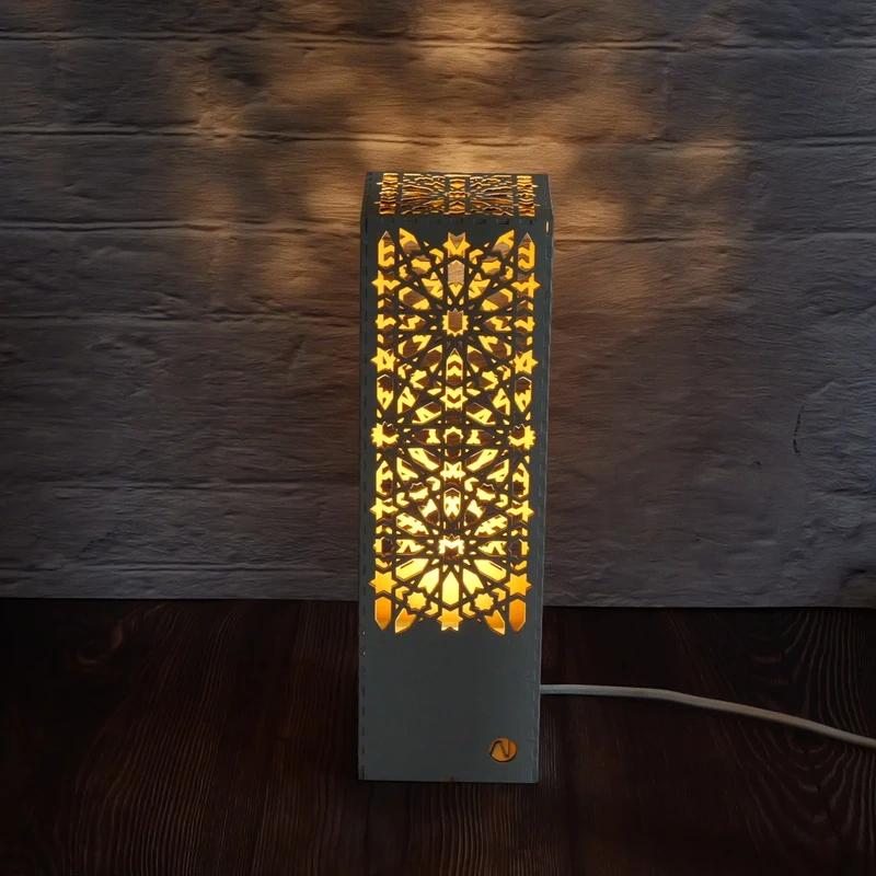 Alkazar XL designverlichting of decoratieve lamp, Nieuw, Ophalen of Verzenden, Hout, Minder dan 50 cm