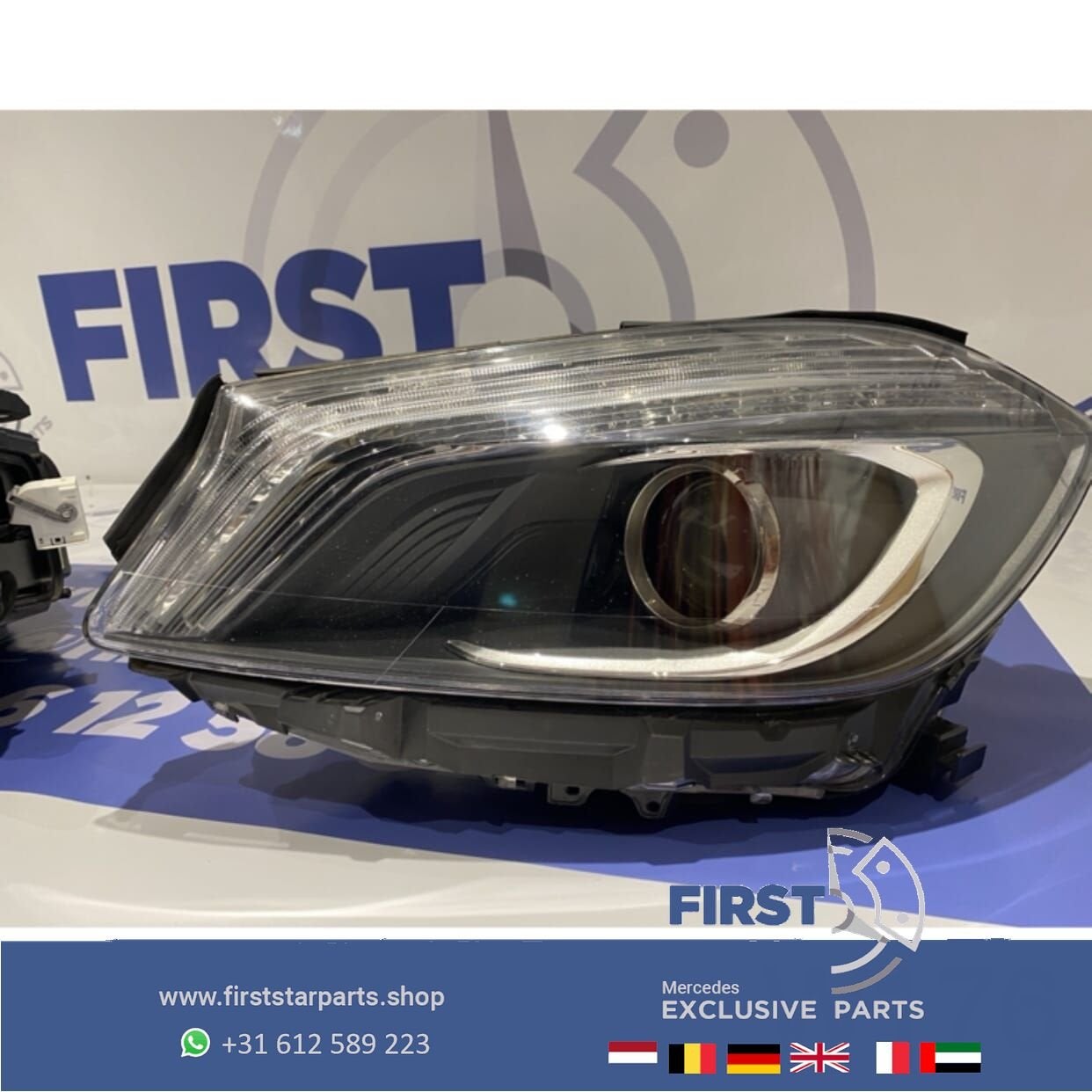 W176 A KLASSE BI XENON LED KOPLAMP LINKS origineel Mercedes, Gebruikt, -, Ophalen of Verzenden, -