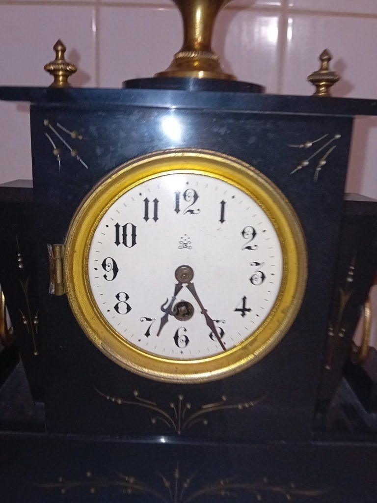 horloge art déco en marbre, Enlèvement ou Envoi