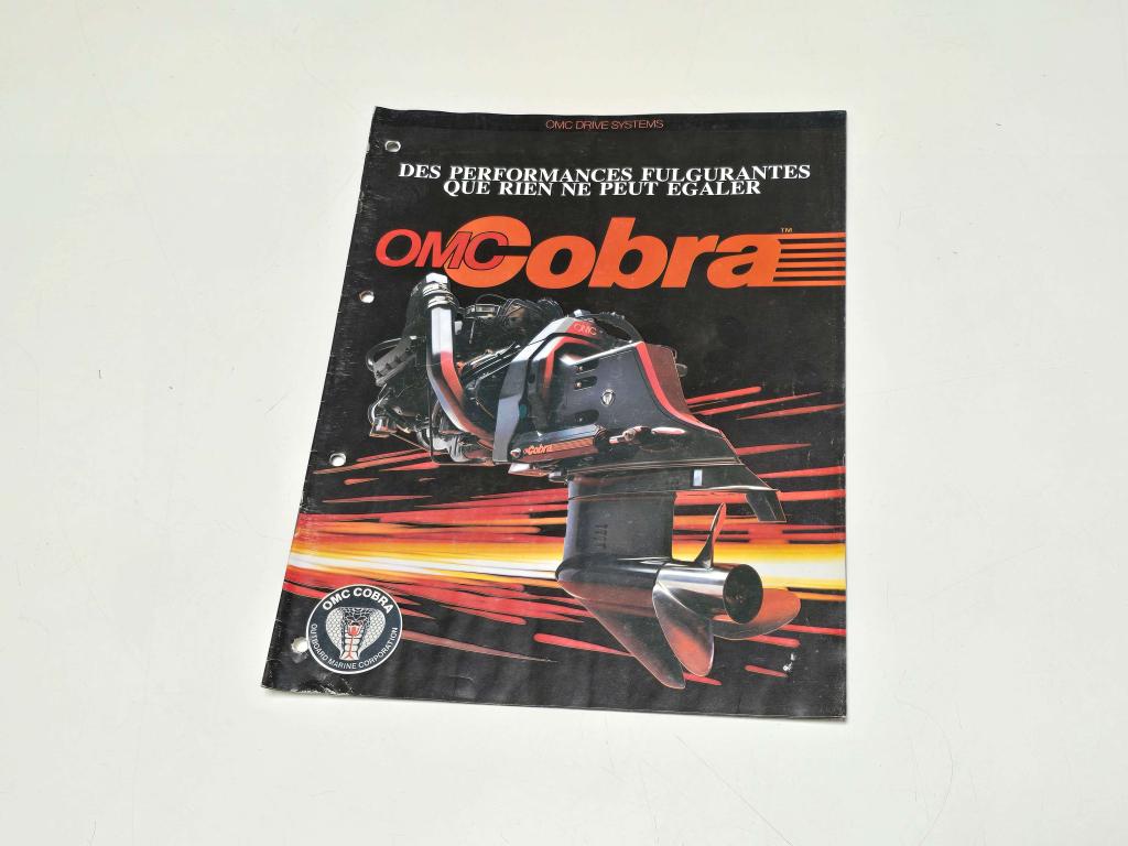 1986 OMC  COBRA Folder origineel, Watersport en Boten, Niet ingevuld, Gebruikt, Niet ingevuld, Ophalen of Verzenden