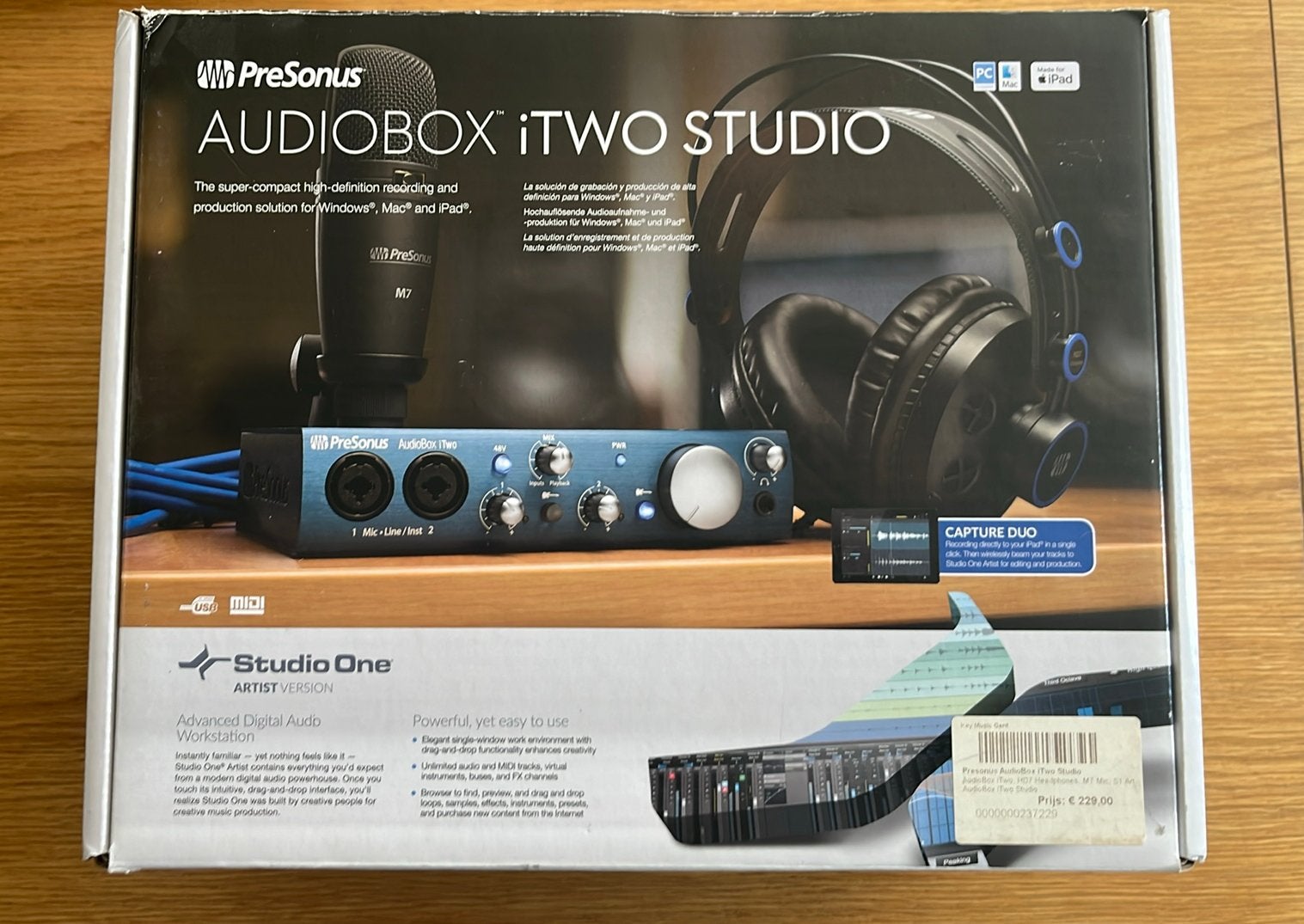 PreSonus Recording Bundle, Computers en Software, Geluidskaarten, Zo goed als nieuw, Ophalen of Verzenden