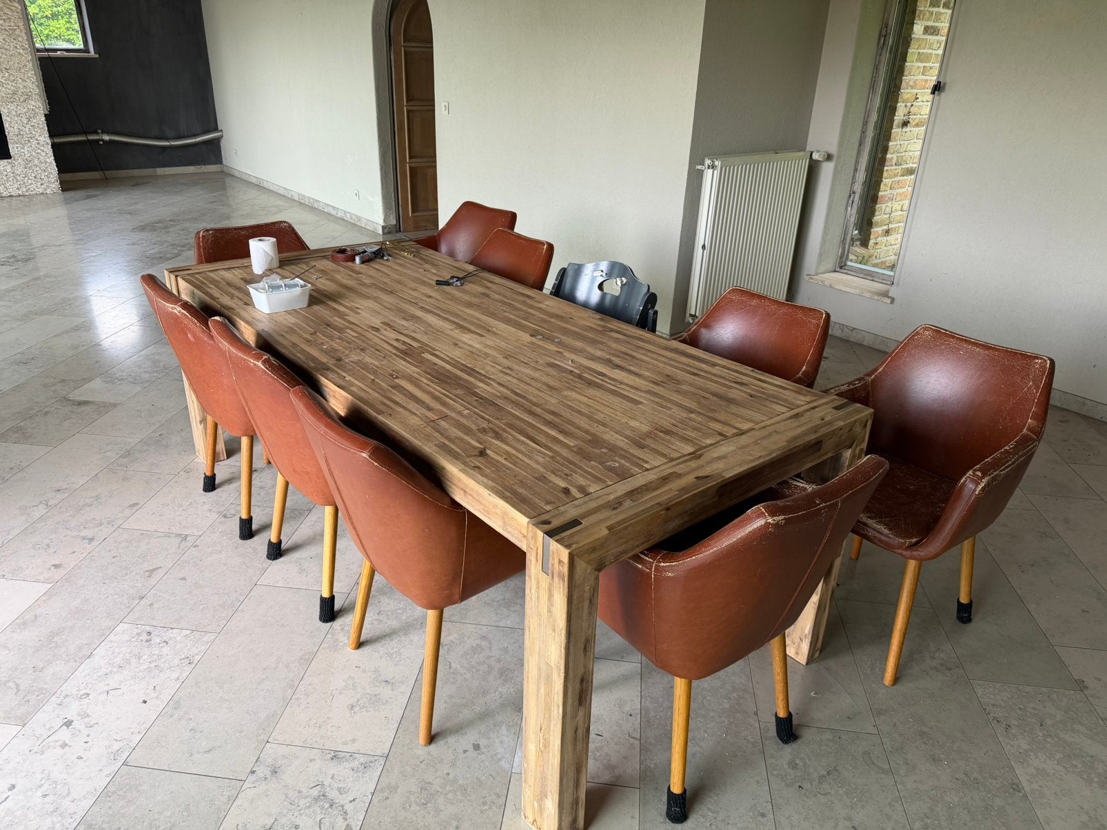 Tafel en stoelen gratis, Enlèvement, Comme neuf