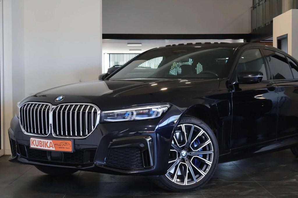 BMW 7 Serie 745 745eAS PHEV M-Pack ACC Pano Memory Garantie*, 4 deurs, Gebruikt, Blauw, 7 Reeks